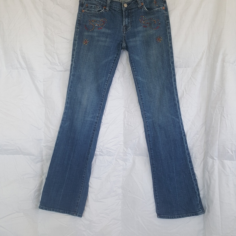 7 For All Mankind denim  Jeans 27 boot cut - Picture 4 of 7